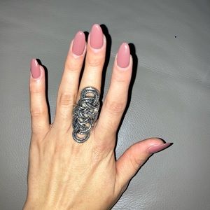 Gothic inspired silver ring